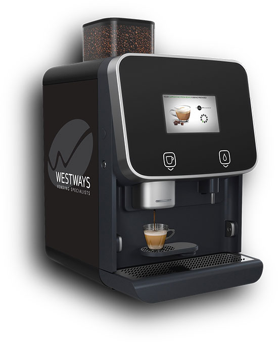 Bean to Cup Coffee Machine with Media Screen