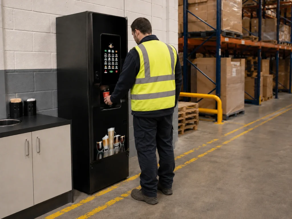 leasing vending machines to warehouses