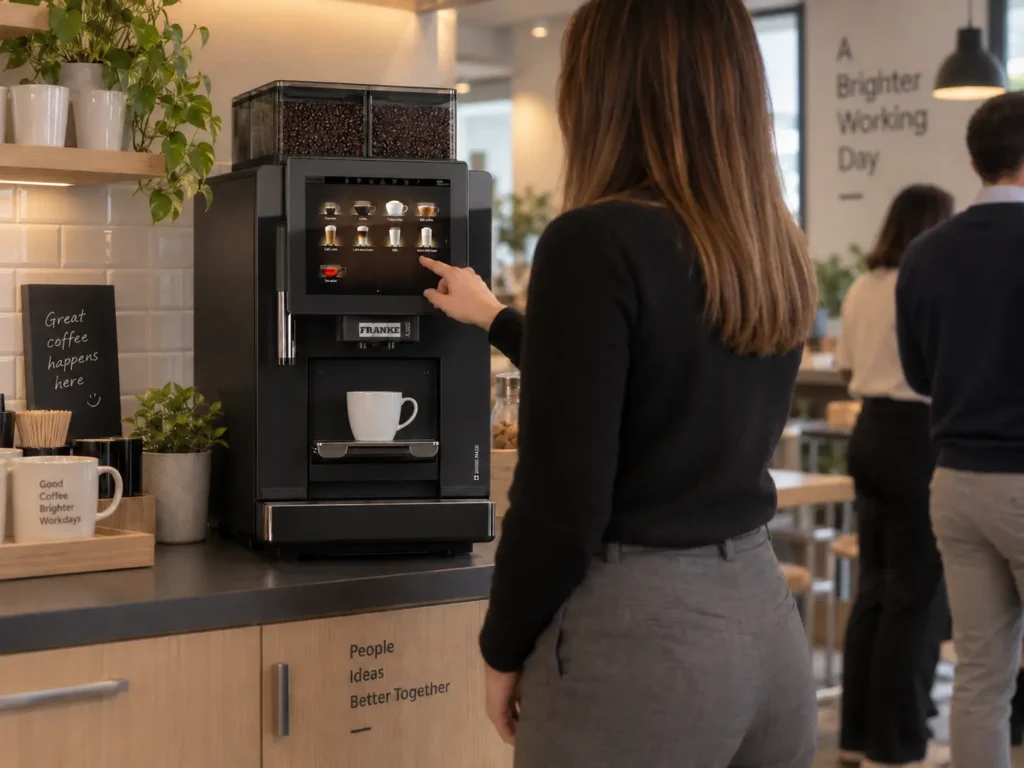 office coffee machines being used